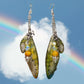 Yellow Fairy Wing Earrings