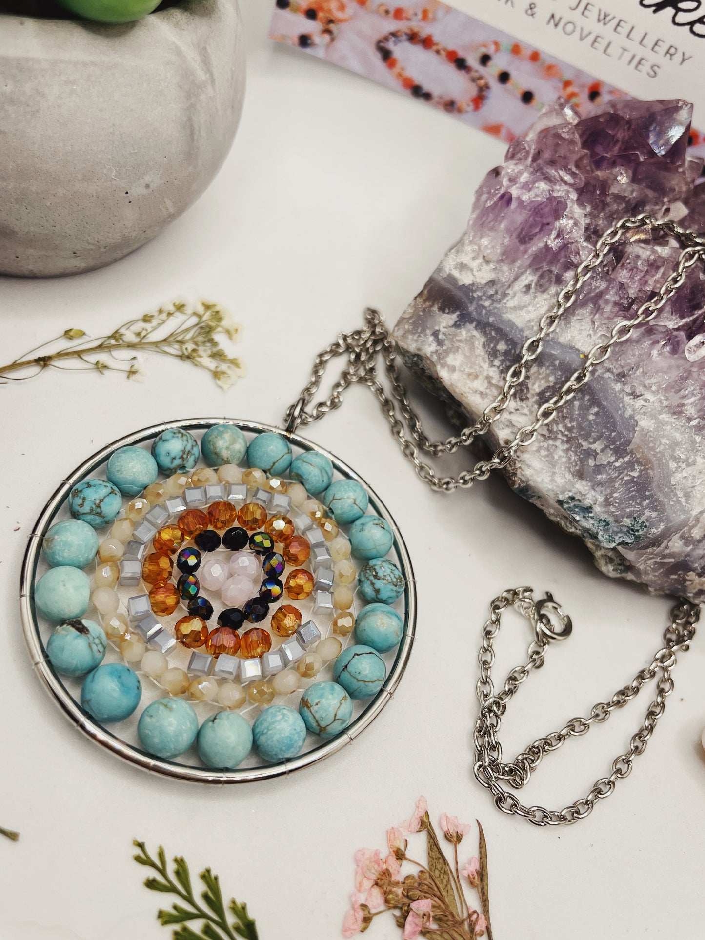 Beaded Mandala Necklaces